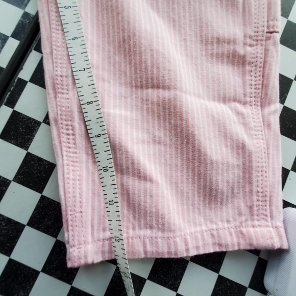 Lakin McKey Toddler Pink Hickory Striped Bib Overall Pants Sz 2T - Picture 8 of 9